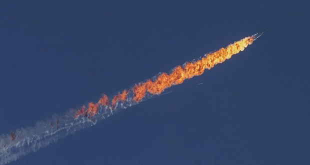 Caza ruso atacado por las Fuerzas Aéreas de Turquía